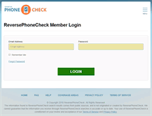 Tablet Screenshot of members.reversephonecheck.com